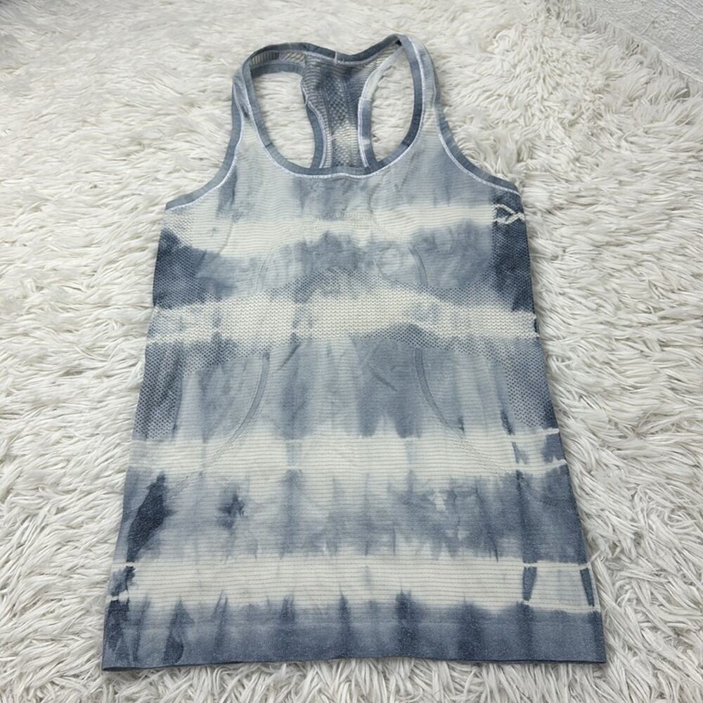 Lululemon Swiftly Tech Tank Blue White Dye